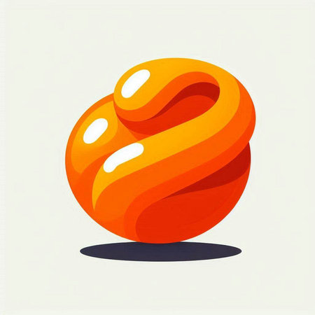 3d orange sphere on a white background. Vector illustration. Eps 10のイラスト素材