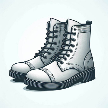 Sneakers isolated on white background. Vector illustration. Eps 10.のイラスト素材