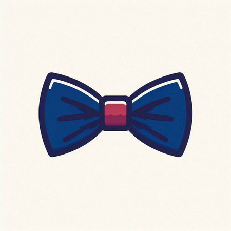 Illustration of a bow tie on a white background. Vector illustration.のイラスト素材