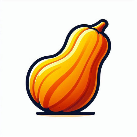 pumpkin icon on white background. Vector illustration of pumpkin.のイラスト素材
