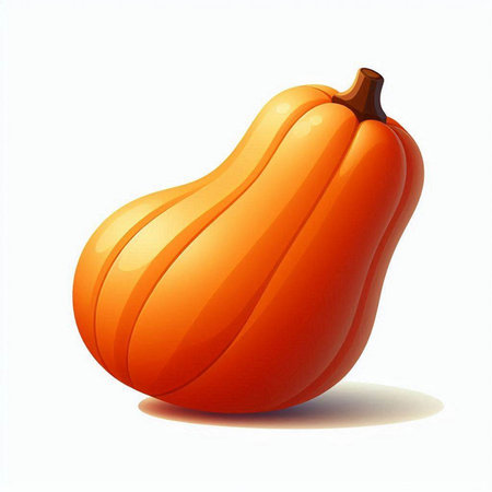 Pumpkin on a white background. Vector illustration. Eps 10のイラスト素材