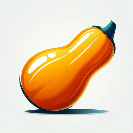 Pumpkin. Vector illustration of orange pumpkin on white background.のイラスト素材