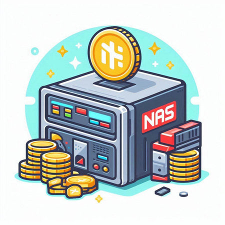 Coins and bank safe. Vector illustration in flat design style.のイラスト素材