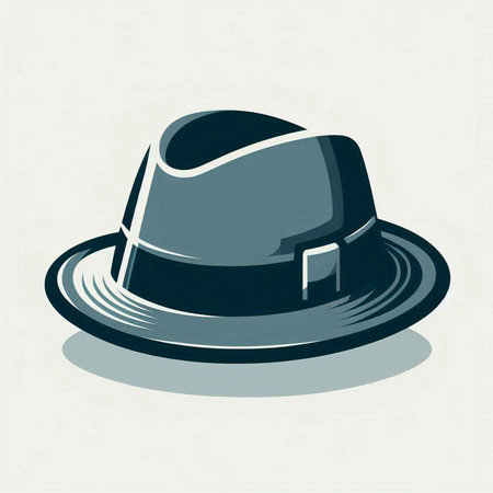 Vector illustration of a hat on a white background. Eps 10.のイラスト素材