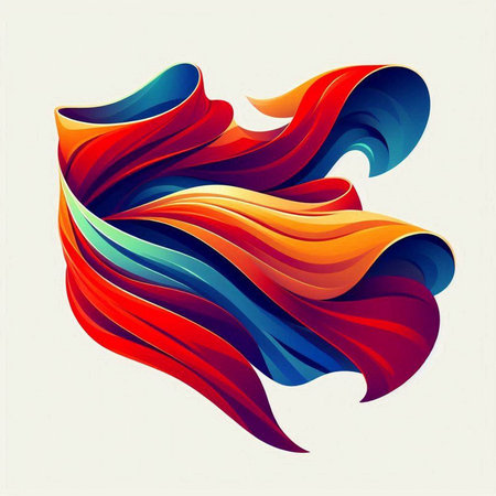 Abstract colorful background. Vector illustration. Eps 10. Colorful waves.のイラスト素材
