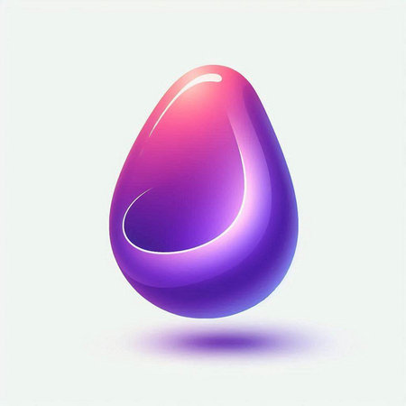 Easter egg with shadow, isolated on white background. Vector illustration.のイラスト素材