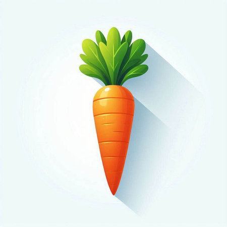 Carrot vector illustration. Vegetable icon. Carrot icon.のイラスト素材