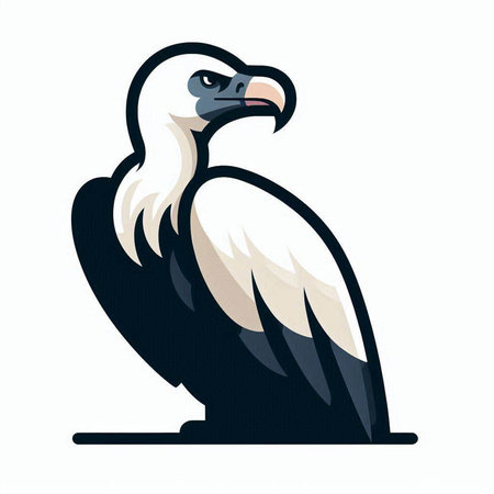 Eagle head on white background. Vector illustration for your design.のイラスト素材