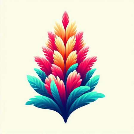 colorful flower design element, vector illustration eps10 graphic artのイラスト素材