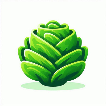 Cabbage icon isolated on white background. Vector illustration for your designのイラスト素材