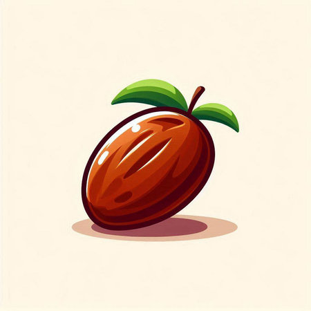Illustration of a plum on a white background. Vector illustration.のイラスト素材