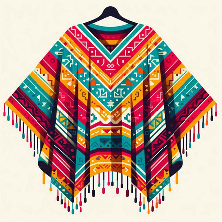 Ethnic boho style sweater. Vector illustration for your design.のイラスト素材