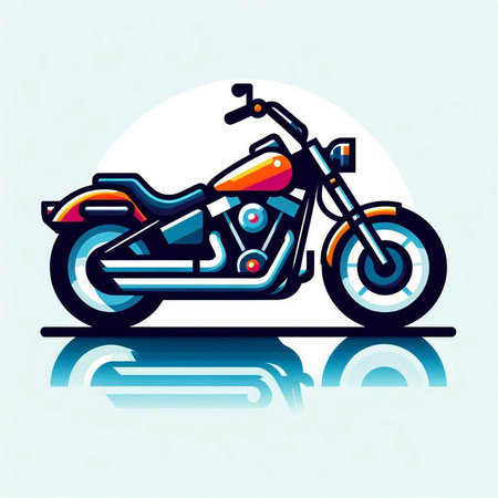 Motorcycle vector illustration. Motorcycle vector illustration. Motorcycle vector iconのイラスト素材