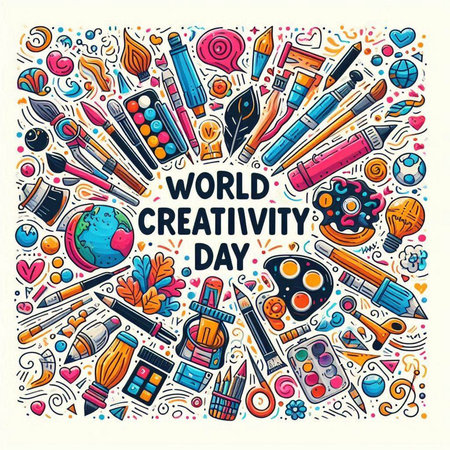 Vector hand drawn doodle cartoon set of Cosmetics theme items, objects and symbolsのイラスト素材