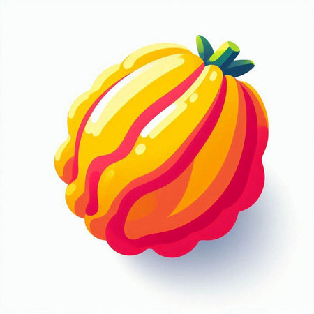 Pumpkin on a white background. Vector illustration. Eps 10のイラスト素材