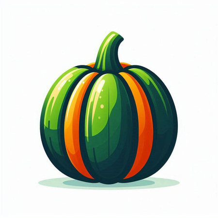 pumpkin on white background, vector illustration, eps10のイラスト素材