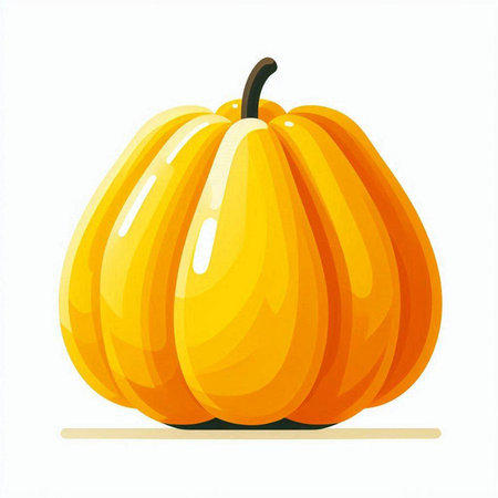 Pumpkin isolated on white background. Vector illustration. Eps 10.のイラスト素材