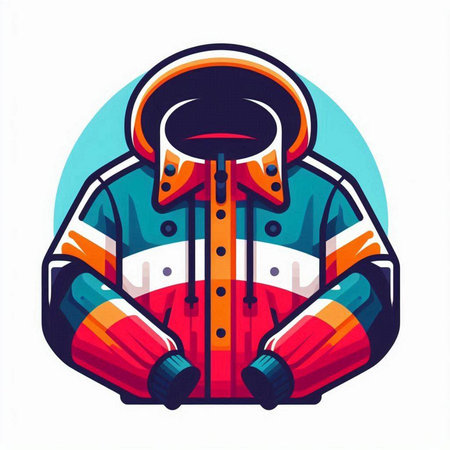 Illustration of an astronaut in a spacesuit. Vector illustration.のイラスト素材