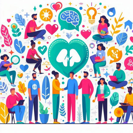 Brainstorming. Teamwork. Brainstorming concept. Vector illustration in flat styleのイラスト素材