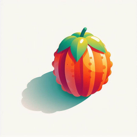 pumpkin on white background, vector illustration, eps10のイラスト素材