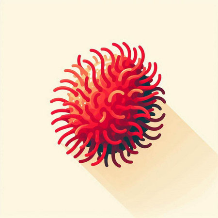 Virus. Vector illustration. Isolated on a white background.のイラスト素材