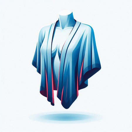 Men's shirt on a mannequin. Vector illustration of a mannequin.のイラスト素材