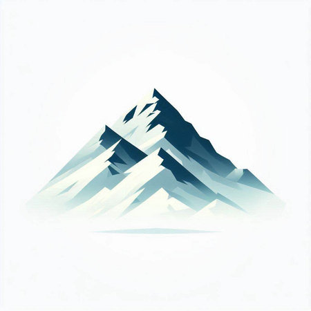 Mountain icon on white background. Vector illustration for your design.のイラスト素材