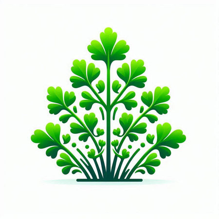 green tree isolated on white background. vector illustration. eps 10のイラスト素材