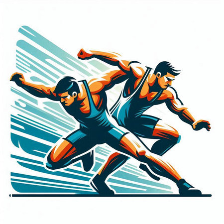 Illustration of a basketball player running with a ball viewed from side set on isolated white background done in retro style.のイラスト素材