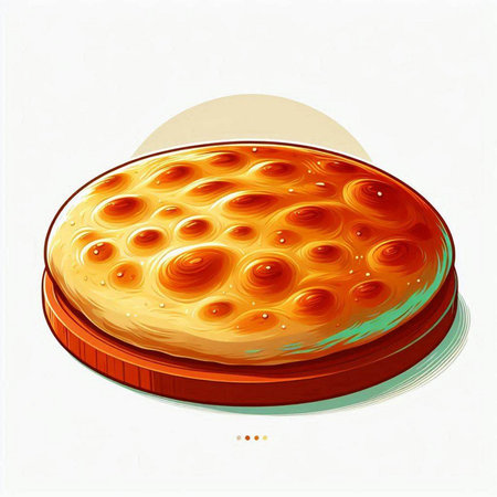 Illustration of a cheesecake on a white background, vector illustrationのイラスト素材