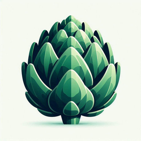 Artichoke, vector illustration, eps10, contains transparenciesのイラスト素材