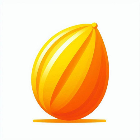 Orange beach ball on a white background. Vector illustration. Eps 10のイラスト素材