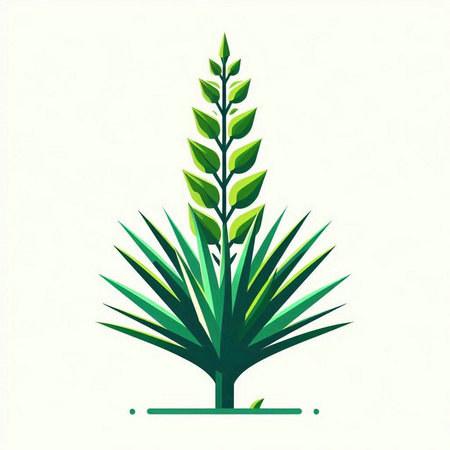 palm tree vector illustration on white background. flat style design.のイラスト素材