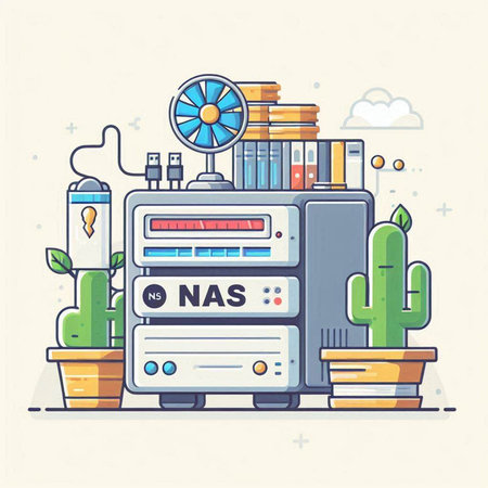 Flat line design modern vector illustration concept of naaS, non-fungible token.のイラスト素材