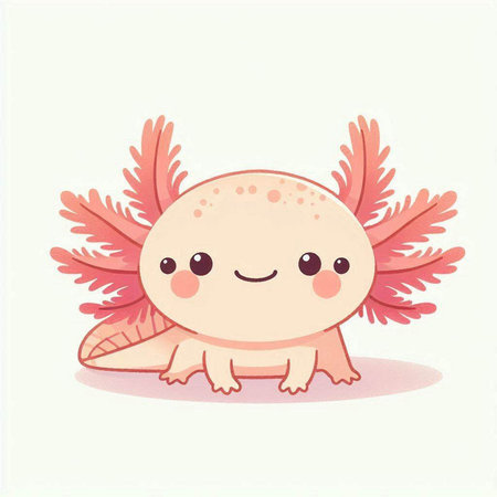 Cute cartoon monster isolated on white background. Vector illustration of cute monster.のイラスト素材