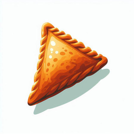 Vector illustration of a piece of pie isolated on a white background.のイラスト素材