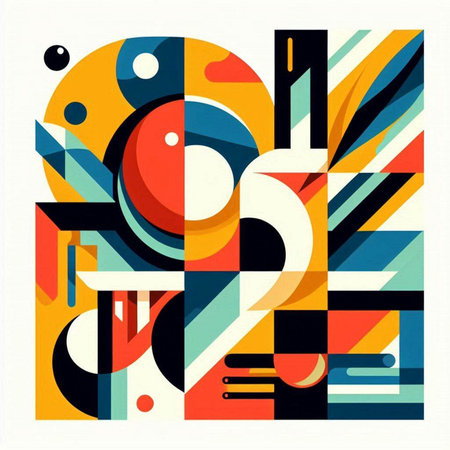 Colorful abstract geometric composition with letter N. Vector illustration. Eps 10のイラスト素材