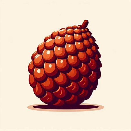 Illustration of a raspberry on a white background. Vector illustration.のイラスト素材