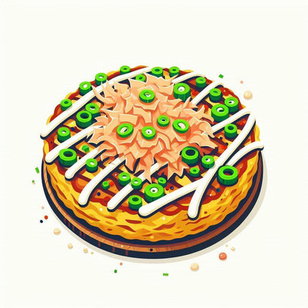Kiwi cake, traditional indian sweet. Vector illustration.のイラスト素材