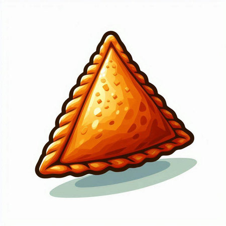 Illustration of a pie on a white background. Vector illustration.のイラスト素材