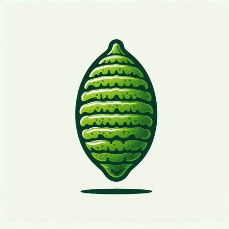 Citrus fruit vector illustration. Cucumber icon. Cucumber icon.のイラスト素材