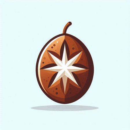 Illustration of a tropical fruit. Vector illustration of a tropical fruit.のイラスト素材