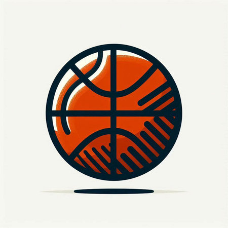 Basketball ball icon. Sport symbol. Vector illustration eps 10のイラスト素材