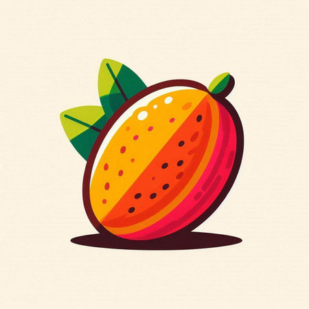 Fruit design over beige background, vector illustration eps10のイラスト素材