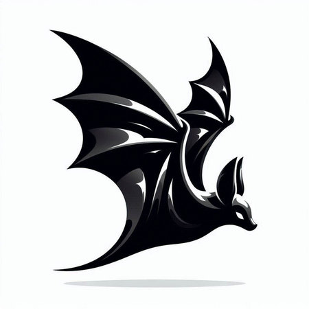 Dragon silhouette on a white background. Vector illustration. Eps 10.のイラスト素材
