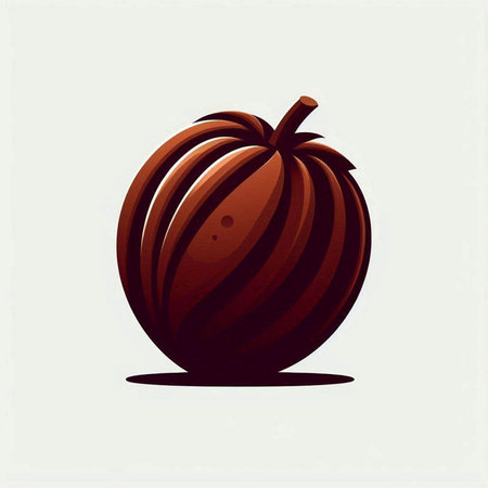 Pumpkin vector illustration. Isolated on a white background.のイラスト素材