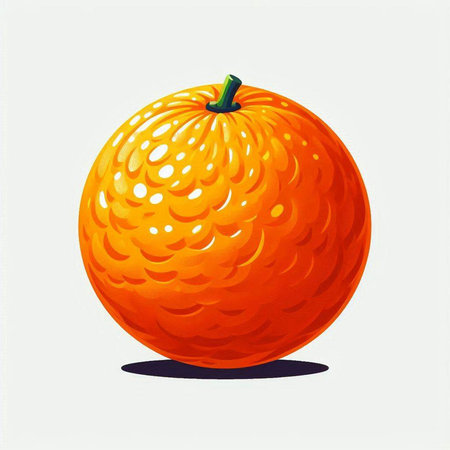 Orange fruit on a white background, vector illustration, eps10のイラスト素材