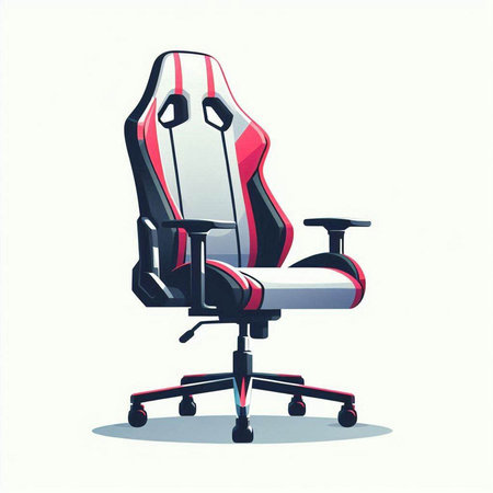 Office chair isolated on white background. Vector illustration. Eps 10.のイラスト素材