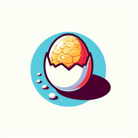 Easter egg vector icon. Easter egg icon. Vector illustration.のイラスト素材