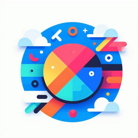 Abstract colorful background with geometric shapes. Vector illustration. Eps 10.のイラスト素材